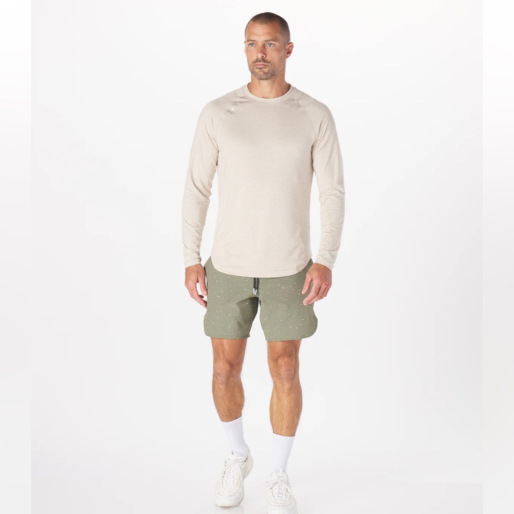 NWT Legends ENZO LS TEE RIVER ROCK HEATHER